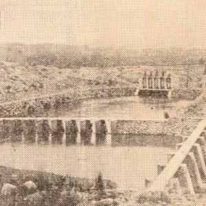 [濁水]發電所上水路 出處：《嘉南大圳新設事業概要》 出版年：昭和5年 (1930) 典藏：國立臺灣大學圖書館藏